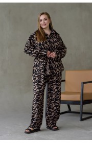 Костюм жіночий літній Риона (коричневий)