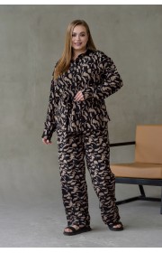 Костюм жіночий літній Риона (коричневий)