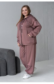Спортивний костюм жіночий Теч кант (Коричневий)