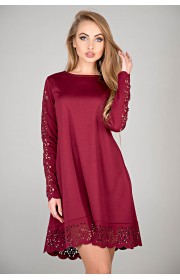 Сукня Ерін (бордовий)