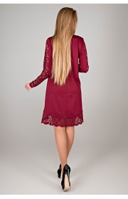 Сукня Ерін (бордовий)