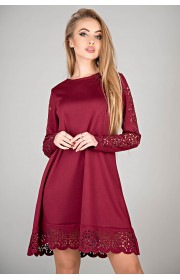 Сукня Ерін (бордовий)